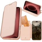 Etui z klapką Dux Ducis Skin Pro do iPhone 18 Pro Max / 17 Pro Max, różowozłote