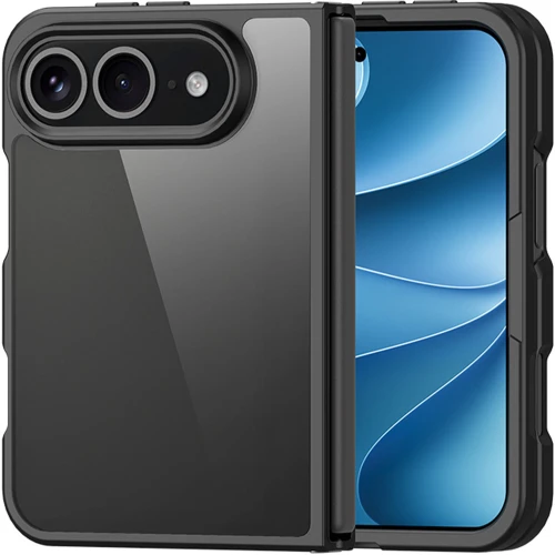 Etui Dux Ducis AIMO do iPhone Ultra, przezroczysto-czarne (1/9)