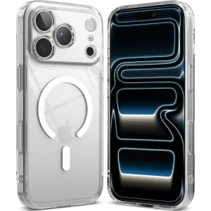 Etui Ringke Fusion Magnetic do MagSafe do iPhone 18 Pro Max / 17 Pro Max, przezroczysto-białe