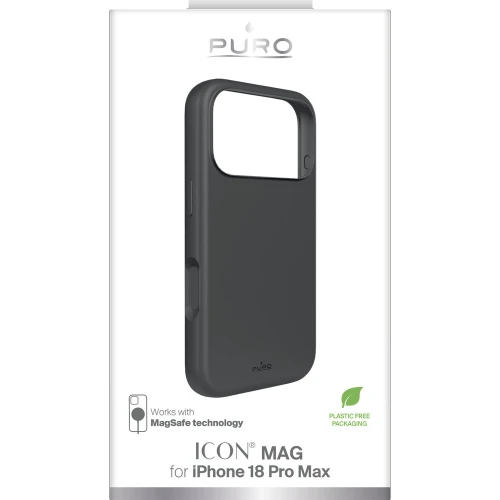 Etui Puro Icon Mag do iPhone 18 Pro Max / 17 Pro Max, do MagSafe, czarne (2/2)