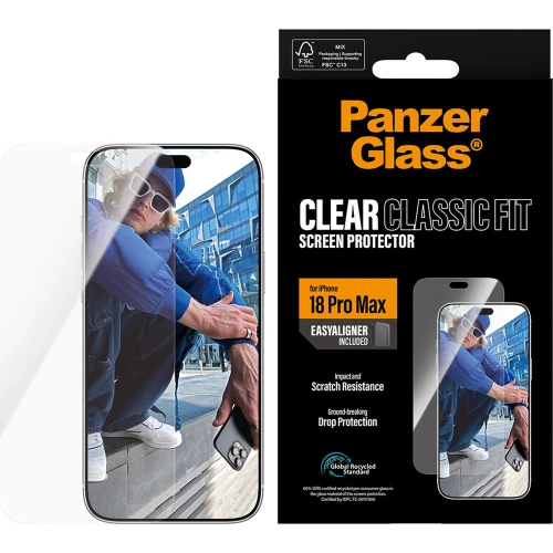 Szkło hartowane z aplikatorem PanzerGlass Classic Fit EasyAligner do iPhone 18 Pro Max (2/6)