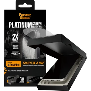 Szkło hartowane PanzerGlass Platinum Screen Protector do iPhone 18 Pro / 17 Pro z aplikatorem FastFit