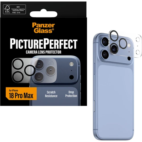 Szkło hartowane na aparat PanzerGlass PicturePerfect Camera Lens Protector dla iPhone 18 Pro Max, przezroczyste (5/6)