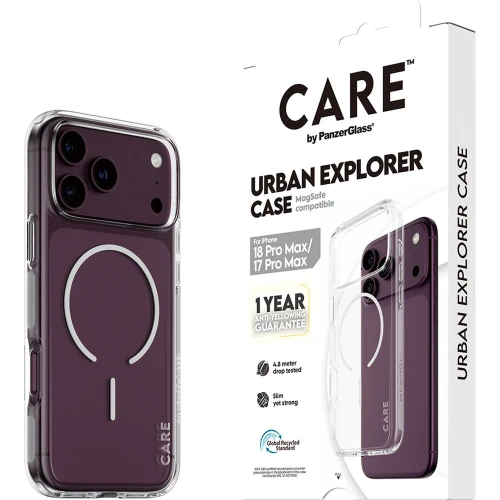 Etui CARE by PanzerGlass Urban Explorer Case do iPhone 18 Pro Max / 17 Pro Max do MagSafe, przezroczysto-białe (6/6)