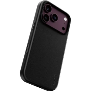 Etui ze skóry wegańskiej CARE by PanzerGlass Solo Vegan Leather Case do MagSafe do iPhone 18 Pro / 17 Pro, czarne