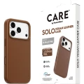 Etui ze skóry wegańskiej CARE by PanzerGlass Solo Vegan Leather Case do MagSafe do iPhone 18 Pro / 17 Pro, brązowe (6/6)