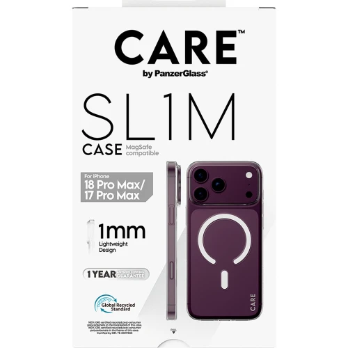 Etui CARE by PanzerGlass SL1M do MagSafe do iPhone 18 Pro Max / 17 Pro Max, przezroczyste (3/6)