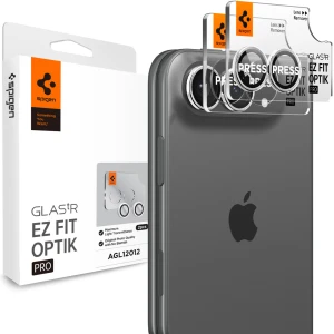 Szkło na aparat Spigen Glas.tR EZ Fit Optik Pro 2-Pack do iPhone Duo, białe