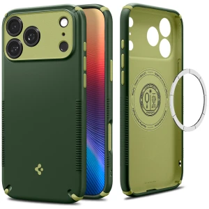 Etui Spigen Nano Pop Hybrid Mag do MagSafe do iPhone 18 Pro, zielone