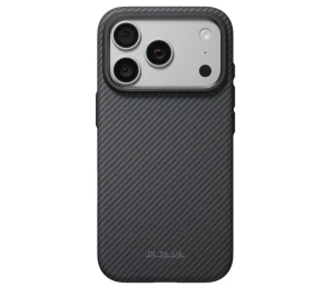 Etui aramidowe Pitaka Ultra-Slim Case do MagSafe, do iPhone 18 Pro / 17 Pro, czarno-szary