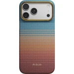 Etui aramidowe Pitaka Ultra-Slim Case do MagSafe, do iPhone 18 Pro Max / 17 Pro Max, brązowo-czarne z kevlarem