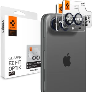 Szkło na aparat Spigen Glas.tR EZ Fit Optik Pro 2-Pack do iPhone Duo, granatowe