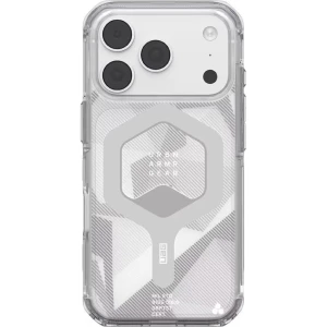 Etui pancerne UAG Plyo do MagSafe do iPhone 18 Pro / 17 Pro, przezroczysto-szare wzorzyste