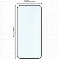 Szkło hartowane Bizon Glass Edge do Xiaomi POCO F9 Ultra, czarna ramka (2/4)