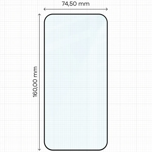 Szkło hartowane Bizon Glass Edge do Xiaomi POCO F9 Ultra, czarna ramka (2/4)