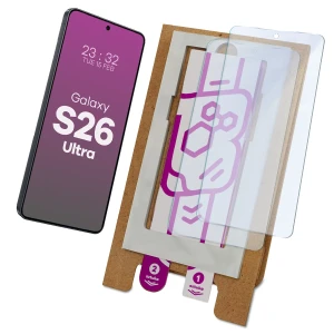 2x Szkło hybrydowe z eko aplikatorem Bizon Eplikator Hybrid Mule do Galaxy S26 Ultra