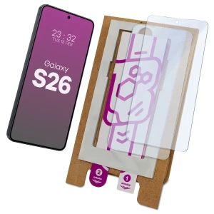 2x Szkło hybrydowe z eko aplikatorem Bizon Eplikator Hybrid Mule do Galaxy S26