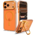 Etui Spigen Ultra Hybrid Optik S Mag do MagSafe do iPhone 18 Pro / 17 Pro, przezroczysto-pomarańczowe (8/12)