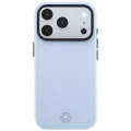 Etui Mercedes Leather Semi Wrap Wood Effect MagSafe do iPhone 18 Pro Max / 17 Pro Max, niebieskie (3/8)
