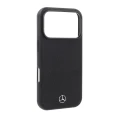 Etui Mercedes Leather Semi Wrap Wood Effect MagSafe do iPhone 18 Pro Max / 17 Pro Max, czarne (3/5)