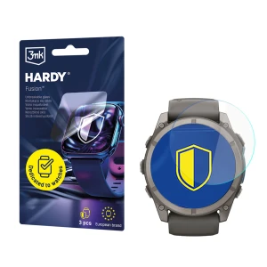 Szkło hybrydowe na smartwatch, 3mk Hardy Fusion do Garmin Fenix 9 51mm, 3 sztuki
