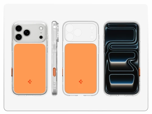 Etui Spigen Ultra Hybrid T Mag (CC) do MagSafe do iPhone 18 Pro, przezroczysto-pomarańczowe (3/15)