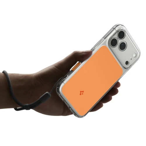 Etui Spigen Ultra Hybrid T Mag (CC) do MagSafe do iPhone 18 Pro, przezroczysto-pomarańczowe (13/15)