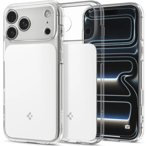 Etui Spigen Ultra Hybrid T Mag (CC) do MagSafe do iPhone 18 Pro, przezroczysto-białe (1/15)