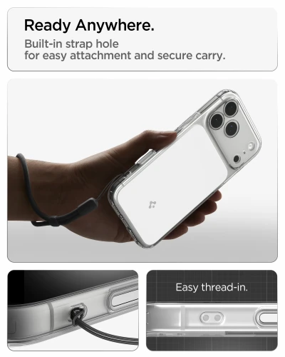 Etui Spigen Ultra Hybrid T Mag (CC) do MagSafe do iPhone 18 Pro, przezroczysto-białe (8/15)