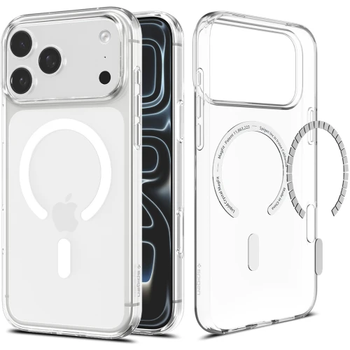 Etui Spigen Liquid Crystal Mag do MagSafe do iPhone 18 Pro, przezroczysto-białe (9/16)
