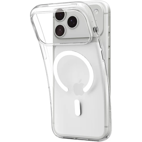 Etui Spigen Liquid Crystal Mag do MagSafe do iPhone 18 Pro, przezroczysto-białe (10/16)