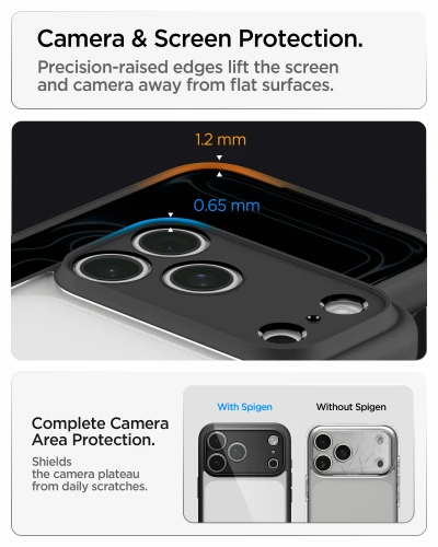 Etui Spigen Ultra Hybrid do iPhone 18 Pro, przezroczysto-czarne (2/13)