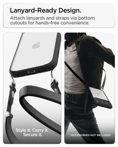 Etui Spigen Ultra Hybrid do iPhone 18 Pro, przezroczysto-czarne (13/13)
