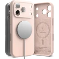 Etui Ringke Silicone Magnetic CC do MagSafe do iPhone 18 Pro, jasnoróżowe (5/8)