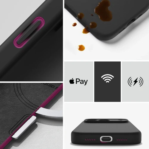 Etui Ringke Silicone Magnetic CC do MagSafe do iPhone 18 Pro Max, czarne (7/9)