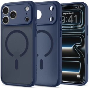 Etui Spigen Ultra Hybrid Mag do MagSafe do iPhone 18 Pro, półprzezroczysto-niebieskie