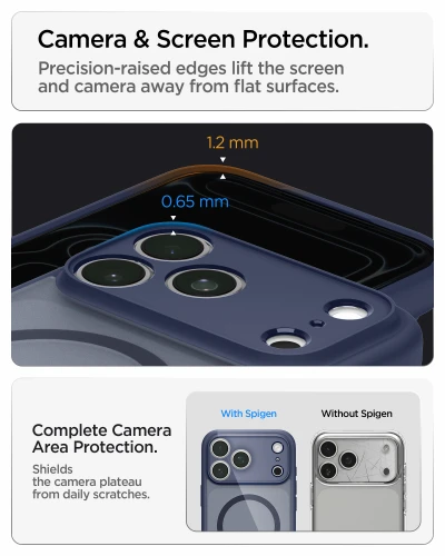 Etui Spigen Ultra Hybrid Mag do MagSafe do iPhone 18 Pro, półprzezroczysto-niebieskie (2/16)