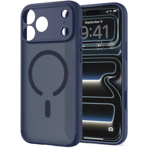 Etui Spigen Ultra Hybrid Mag do MagSafe do iPhone 18 Pro, półprzezroczysto-niebieskie (8/16)