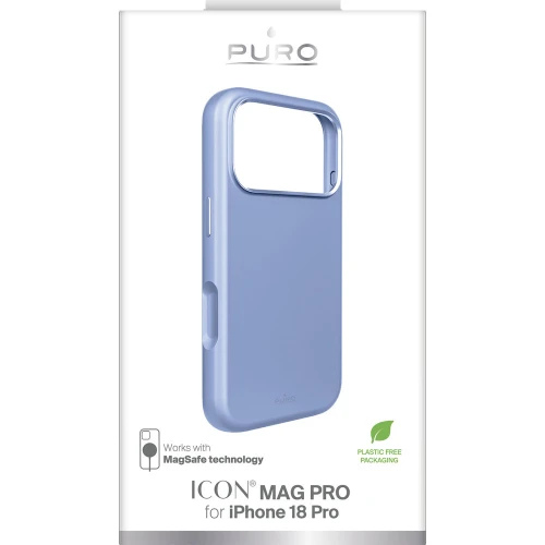 Etui Puro Icon Mag Pro do iPhone 18 Pro / 17 Pro, do MagSafe, jasnoniebieskie (2/2)