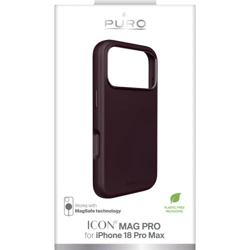 Etui Puro Icon Mag Pro do iPhone 18 Pro Max / 17 Pro Max, do MagSafe, bordowe (2/2)