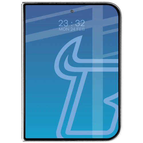 Szkło hartowane Bizon Glass Edge Duo do iPhone Duo, czarna ramka, 2 sztuki (3/4)