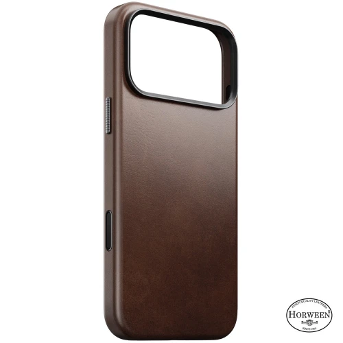Skórzane etui Nomad Traditional Leather Case Horween Series do MagSafe do iPhone 18 Pro Max / 17 Pro Max, rustykalne brązowe (6/9)