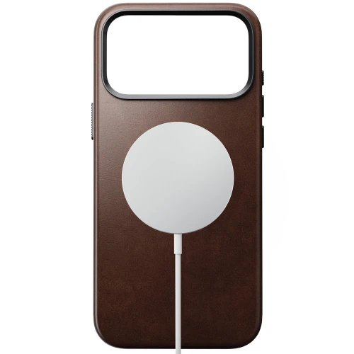Skórzane etui Nomad Traditional Leather Case Horween Series do MagSafe do iPhone 18 Pro Max / 17 Pro Max, rustykalne brązowe (7/9)