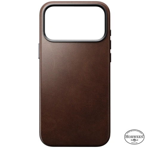 Skórzane etui Nomad Traditional Leather Case Horween Series do MagSafe do iPhone 18 Pro Max / 17 Pro Max, rustykalne brązowe (8/9)