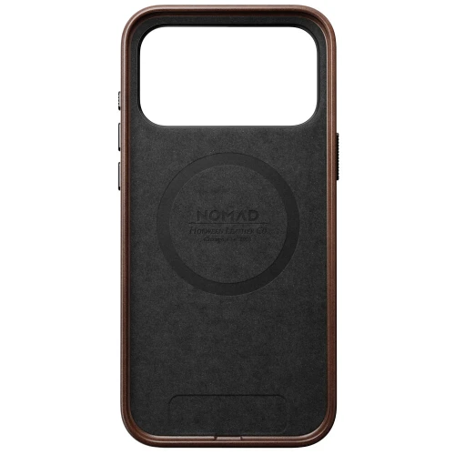 Skórzane etui Nomad Traditional Leather Case Horween Series do MagSafe do iPhone 18 Pro Max / 17 Pro Max, rustykalne brązowe (9/9)