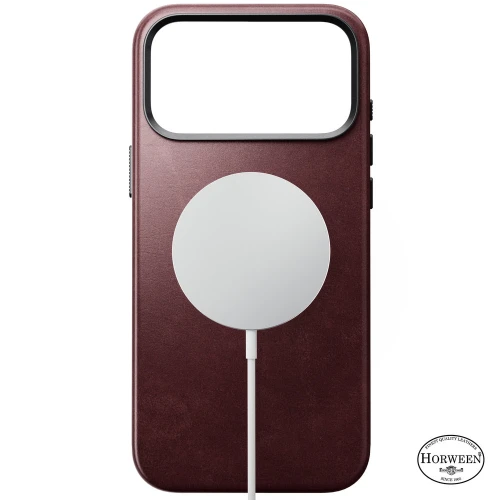 Skórzane etui Nomad Traditional Leather Case Horween Series do MagSafe do iPhone 18 Pro Max / 17 Pro Max, bordowe (5/9)