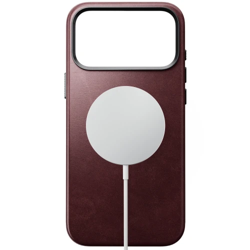 Skórzane etui Nomad Traditional Leather Case Horween Series do MagSafe do iPhone 18 Pro Max / 17 Pro Max, bordowe (7/9)