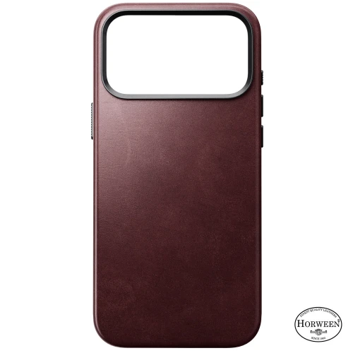 Skórzane etui Nomad Traditional Leather Case Horween Series do MagSafe do iPhone 18 Pro Max / 17 Pro Max, bordowe (8/9)