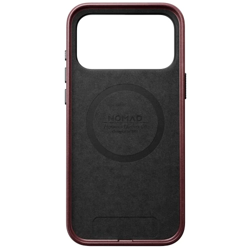 Skórzane etui Nomad Traditional Leather Case Horween Series do MagSafe do iPhone 18 Pro Max / 17 Pro Max, bordowe (9/9)