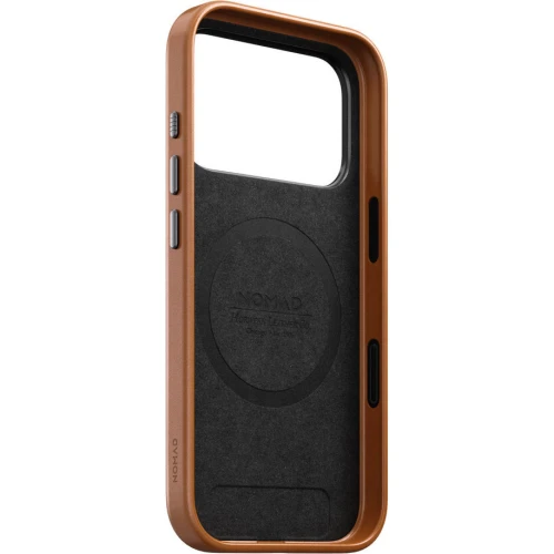 Skórzane etui Nomad Traditional Leather Case Horween Series do MagSafe do iPhone 18 Pro / 17 Pro, jasnobrązowe (3/9)